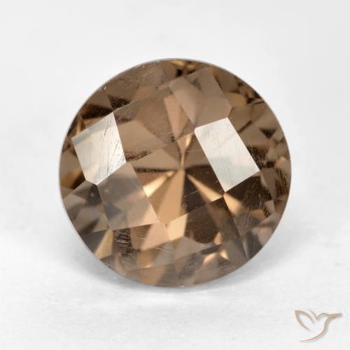 2.64ct Натуральный Коричневый Дымчатый кварц, Круглый, Чистота VS