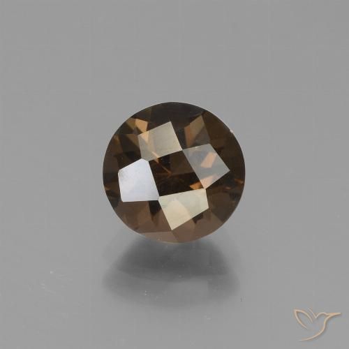 1.70ct Натуральный Имбирный пряник коричневый Дымчатый кварц, Круглый, Чистота VS