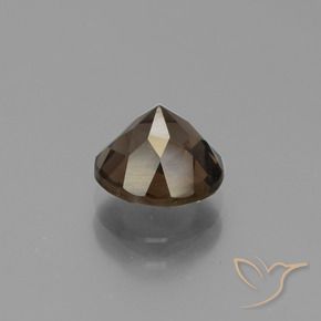 1.70 карата, натуральный Имбирный пряник коричневый Дымчатый кварц, Круглый, Чистота VS