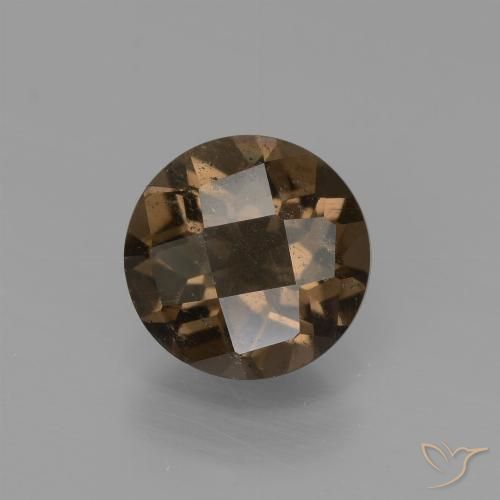 1.43ct Натуральный Имбирный пряник коричневый Дымчатый кварц, Круглый, VS-SI