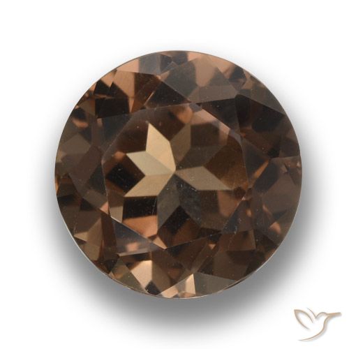 4.87ct Натуральный Гикори Браун Дымчатый кварц, Круглый, Чистота VVS