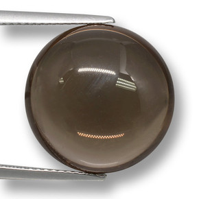 15.68 карата, натуральный Умбер Браун Дымчатый кварц, Огранка Круг, Прозрачный