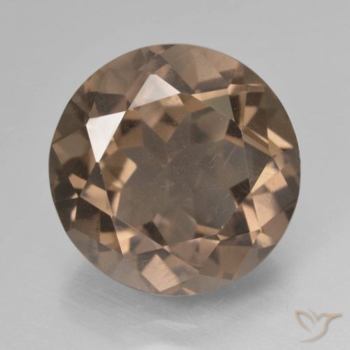 9.72ct Натуральный Коричневый Дымчатый кварц, Круглый, Чистота VS