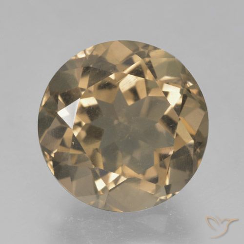 5.05ct Натуральный Дерево коричневый Дымчатый кварц, Круглый, Чистота VS