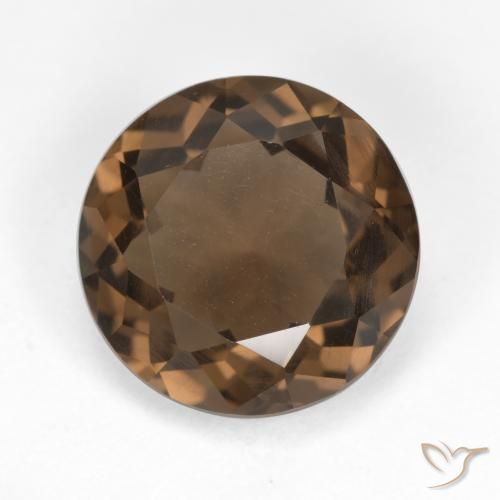 4.70ct Натуральный Гикори Браун Дымчатый кварц, Круглый, Чистота VS