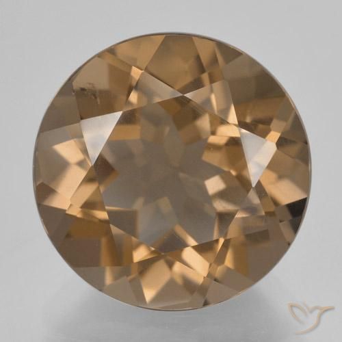 8.72ct Натуральный Светло-коричневый Дымчатый кварц, Круглый, Чистота VS