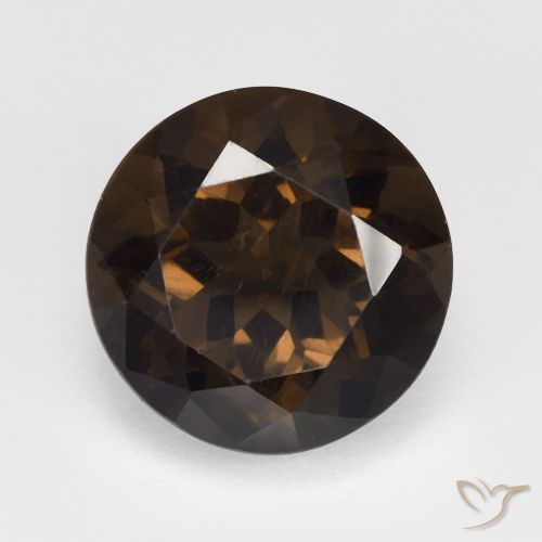 5.80ct Натуральный Коричневый Дымчатый кварц, Круглый, Чистота VVS