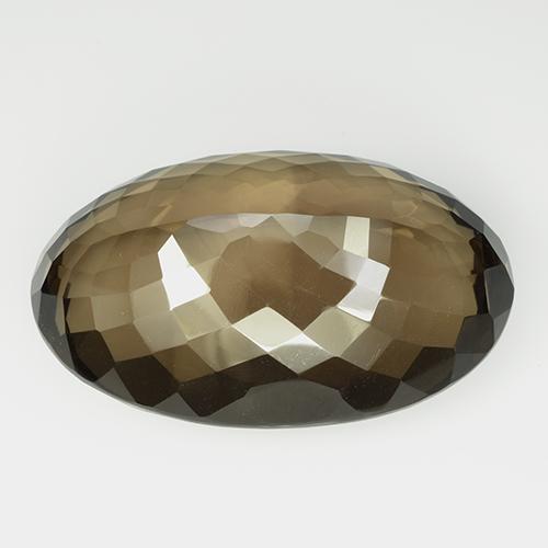 106.13 карата, натуральный Ореховый коричневый Дымчатый кварц, Огранка Овал, IF