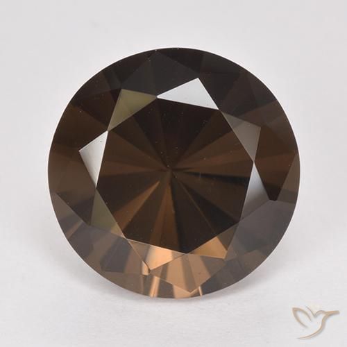8.35ct Натуральный Гикори Браун Дымчатый кварц, Круглый, Чистота VVS