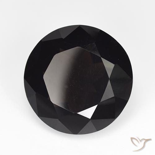 11.30ct Натуральный Темно-коричневый Дымчатый кварц, Круглый, VVS-VS