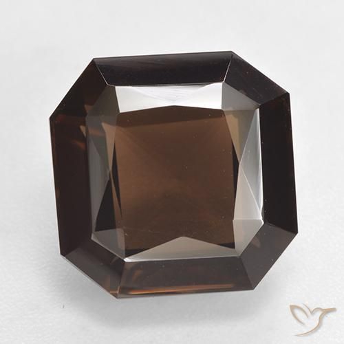 7.01ct Натуральный Коричневый Дымчатый кварц, Изумрудная огранка, Чистота VVS