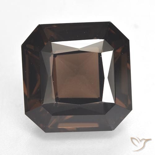 8.30ct Натуральный Гикори Браун Дымчатый кварц, Изумрудная огранка, Чистота VVS