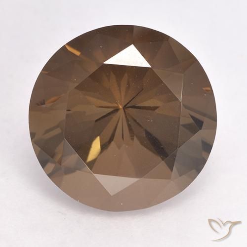 8.11ct Натуральный Коричневый Дымчатый кварц, Круглый, Чистота VVS