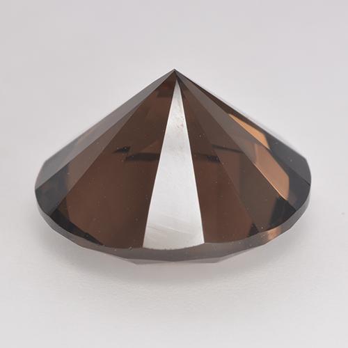 11.19 карата, натуральный Гикори Браун Дымчатый кварц, Огранка Круг, VVS-VS