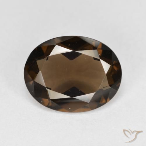 3.16ct Натуральный Гикори Браун Дымчатый кварц, Овал, Чистота VVS