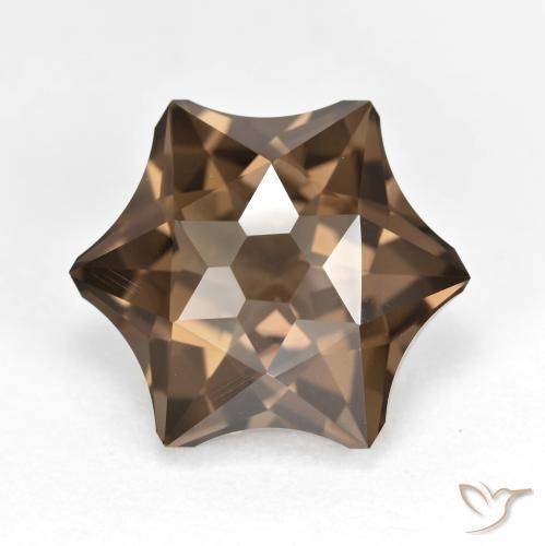 9.76ct Натуральный Имбирный пряник коричневый Дымчатый кварц, причудливая, Чистота VVS