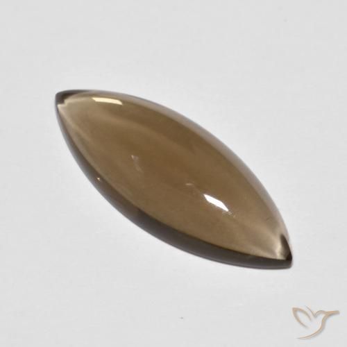 5.67ct Натуральный Теплый коричневый Дымчатый кварц, Маркиза, Прозрачный