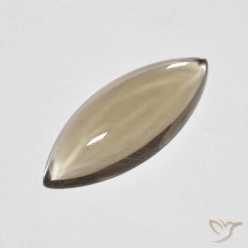 5.63ct Натуральный Теплый коричневый Дымчатый кварц, Маркиза, Прозрачный