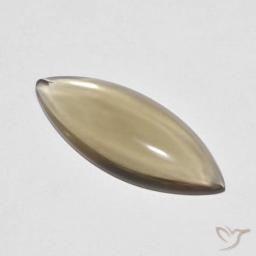 5.65ct Натуральный Светлый землисто-коричневый Дымчатый кварц, Маркиза, Прозрачный