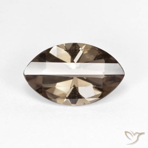 2.89ct Натуральный Умбер Браун Дымчатый кварц, Маркиза, Чистота VVS