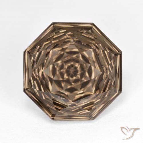 8.80ct Натуральный Теплый коричневый Дымчатый кварц, Изумрудная огранка, Чистота VVS