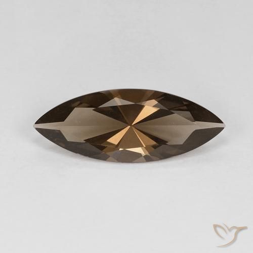 2.77ct Натуральный Светлый мокко Дымчатый кварц, Маркиза, Чистота VVS