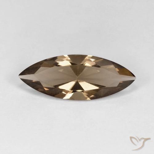 2.79ct Натуральный Теплый коричневый Дымчатый кварц, Маркиза, Чистота VVS