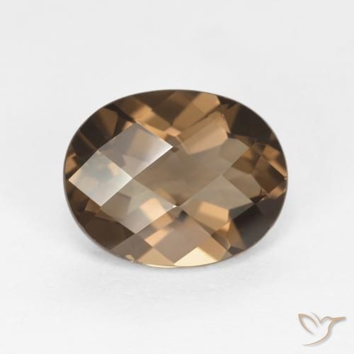2.48ct Натуральный Теплый коричневый Дымчатый кварц, Овал, Чистота VVS