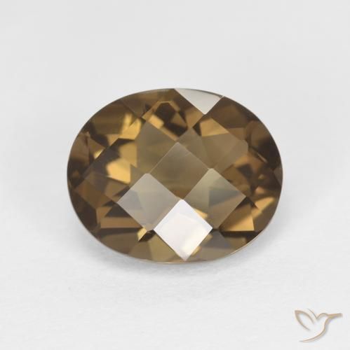 2.40ct Натуральный Кофе коричневый Дымчатый кварц, Овал, Чистота VVS