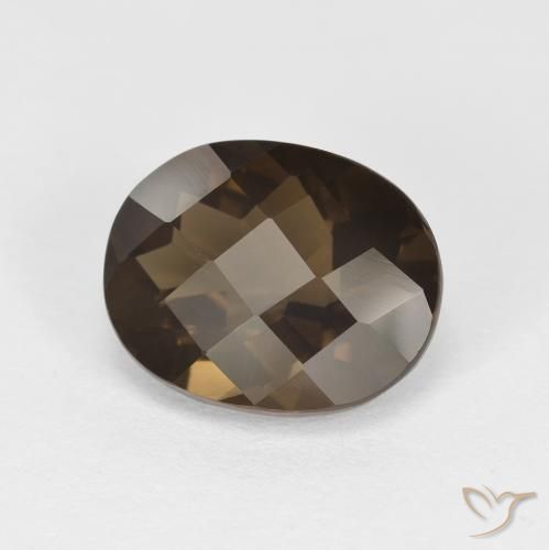 2.42ct Натуральный Коричневый Дымчатый кварц, Овал, Чистота VVS