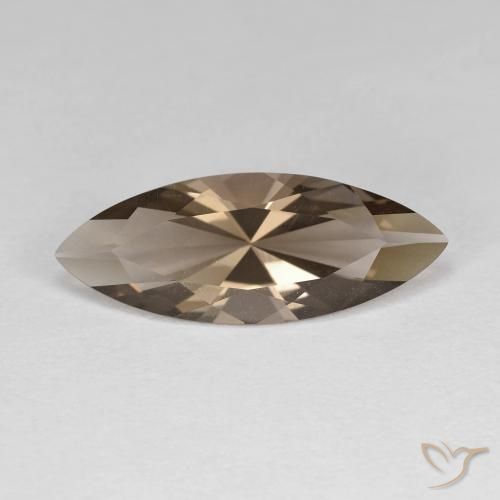 2.69ct Натуральный Дерево коричневый Дымчатый кварц, Маркиза, Чистота VVS