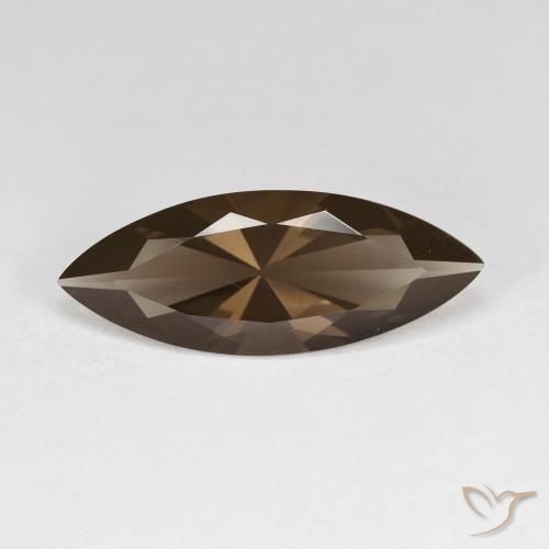 2.80ct Натуральный Умбер Браун Дымчатый кварц, Маркиза, Чистота VVS