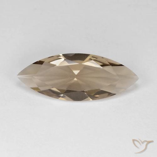 2.67ct Натуральный Дерево коричневый Дымчатый кварц, Маркиза, Чистота VVS