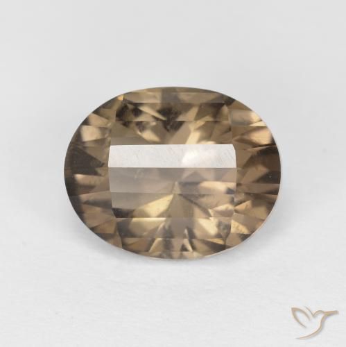 2.66ct Натуральный Medium Light-Brown Дымчатый кварц, Овал, Чистота VS