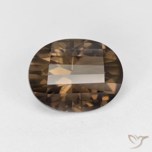 2.54ct Натуральный Коричневый Дымчатый кварц, Овал, Чистота VS