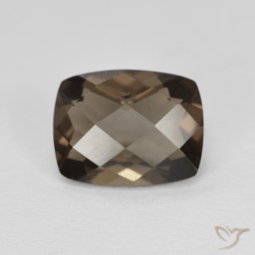 1.97ct Натуральный Коричневый Дымчатый кварц, Подушка, Чистота VVS
