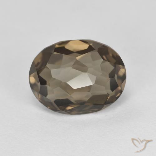 2.74ct Натуральный Дерево коричневый Дымчатый кварц, Овал, Чистота VVS