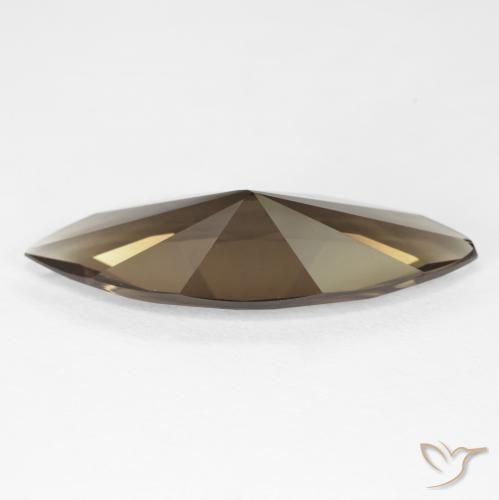 6.35 карата, натуральный Medium Light-Brown Дымчатый кварц, Маркиза, Чистота VVS