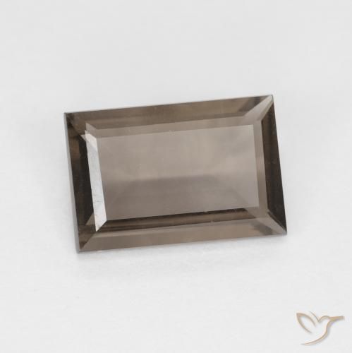 1.44ct Натуральный Гикори Браун Дымчатый кварц, Огранка Багет, Чистота VVS