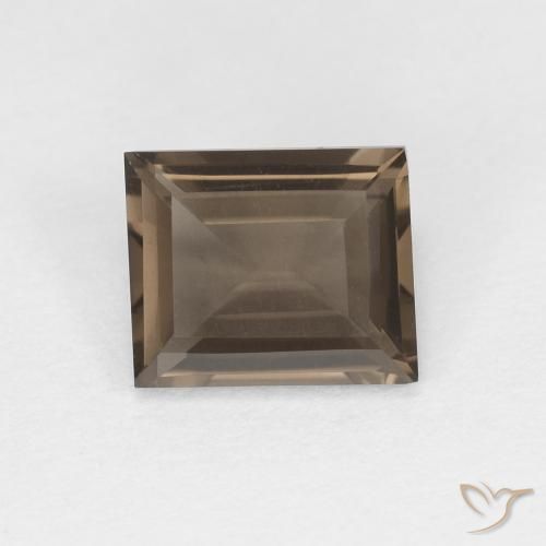 0.85ct Натуральный Ореховый коричневый Дымчатый кварц, Огранка Багет, Чистота VVS