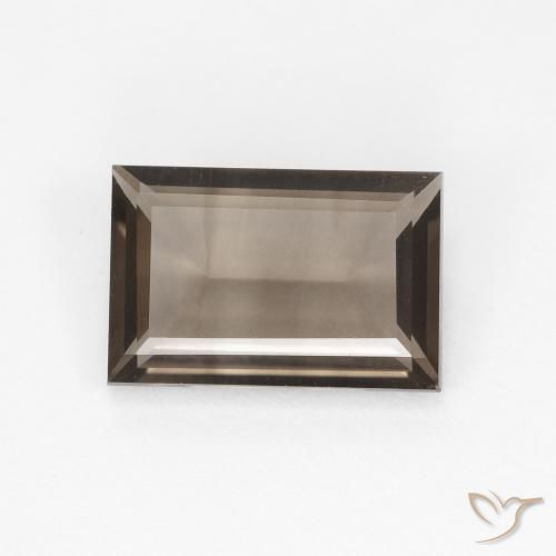 1.43ct Натуральный Светло-коричневый Дымчатый кварц, Огранка Багет, Чистота VVS