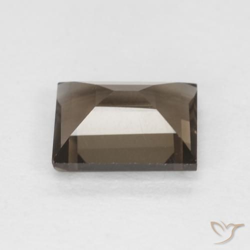 0.86 карата, натуральный Medium Dark-Brown Дымчатый кварц, Огранка Багет, Чистота VVS