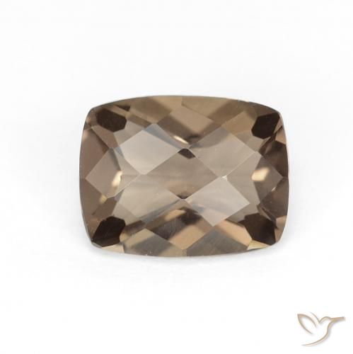 1.82ct Натуральный Medium Light-Brown Дымчатый кварц, Подушка, Чистота VVS