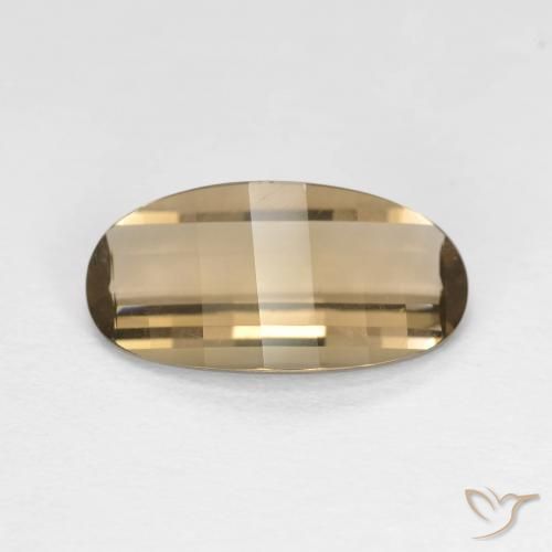 2.42ct Натуральный Светлый мокко Дымчатый кварц, Овал, Чистота VVS