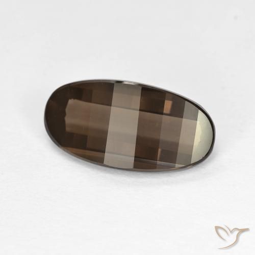 2.85ct Натуральный Коричневый Дымчатый кварц, Овал, Чистота VVS