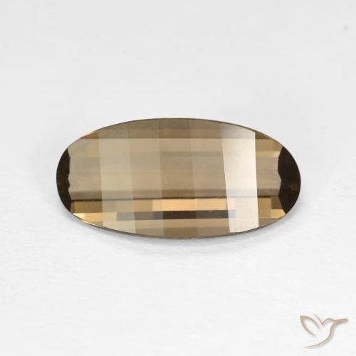 2.28ct Натуральный Светлый мокко Дымчатый кварц, Овал, Чистота VVS
