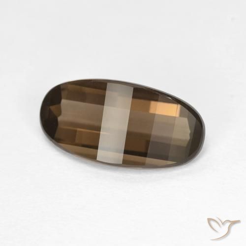 2.78ct Натуральный Шоколадно-коричневый Дымчатый кварц, Овал, Чистота VVS