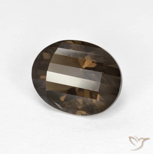 2.54ct Натуральный Коричневый Дымчатый кварц, Овал, Чистота VVS