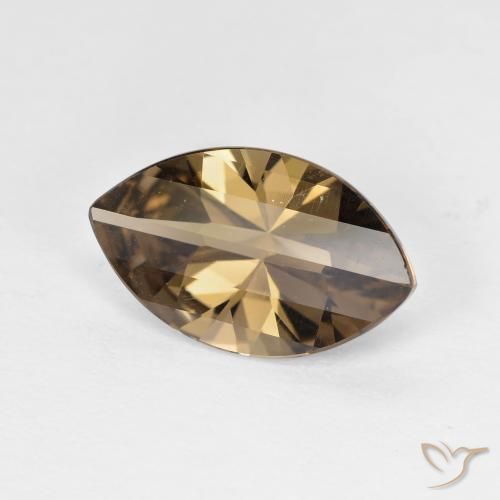 2.49ct Натуральный Светло-кофейный коричневый Дымчатый кварц, Маркиза, Чистота VVS