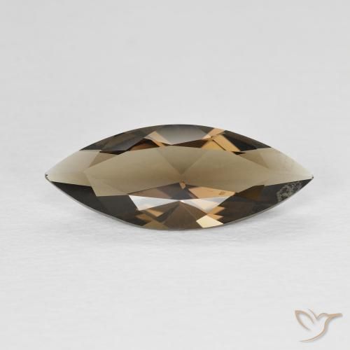 2.93ct Натуральный Теплый коричневый Дымчатый кварц, Маркиза, Чистота VVS